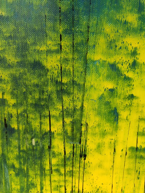 Abstract oil painting "Layers of nature 2", triptych, 3x 40/40 cm Oil