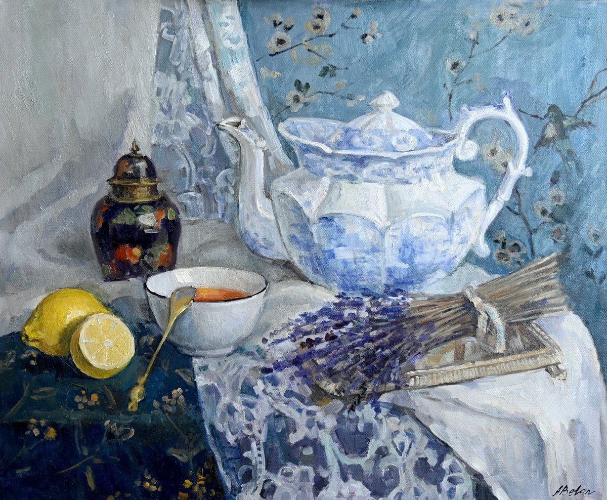 Still life in blue by Anna Belan