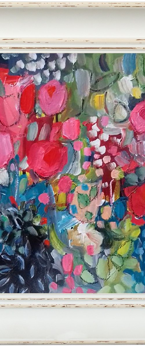 Abstract Floral XI by Jan Rippingham