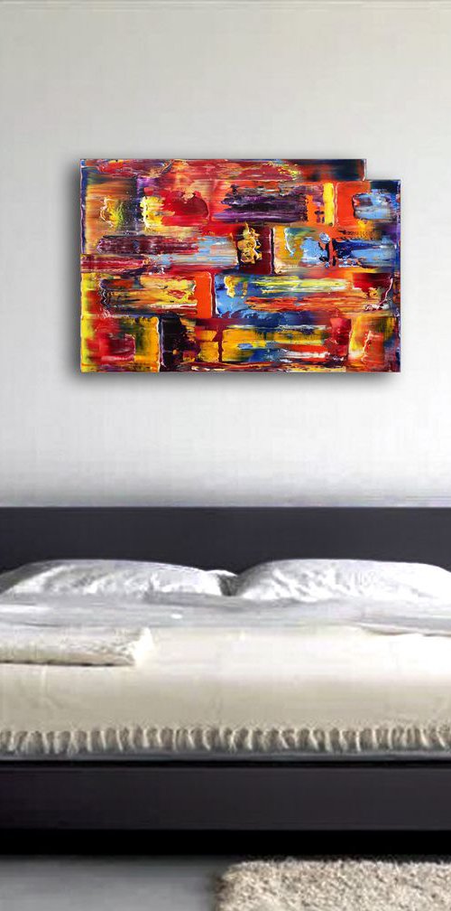 "Incomplete Me" - SPECIAL PRICE -  Original PMS Oil Painting On Reclaimed Wood - 35 x 24 inches by Preston M. Smith (PMS)