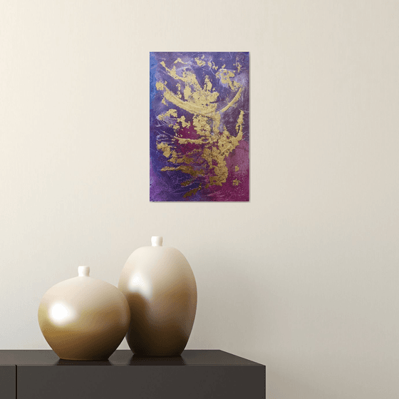 Abstract with gold leaf