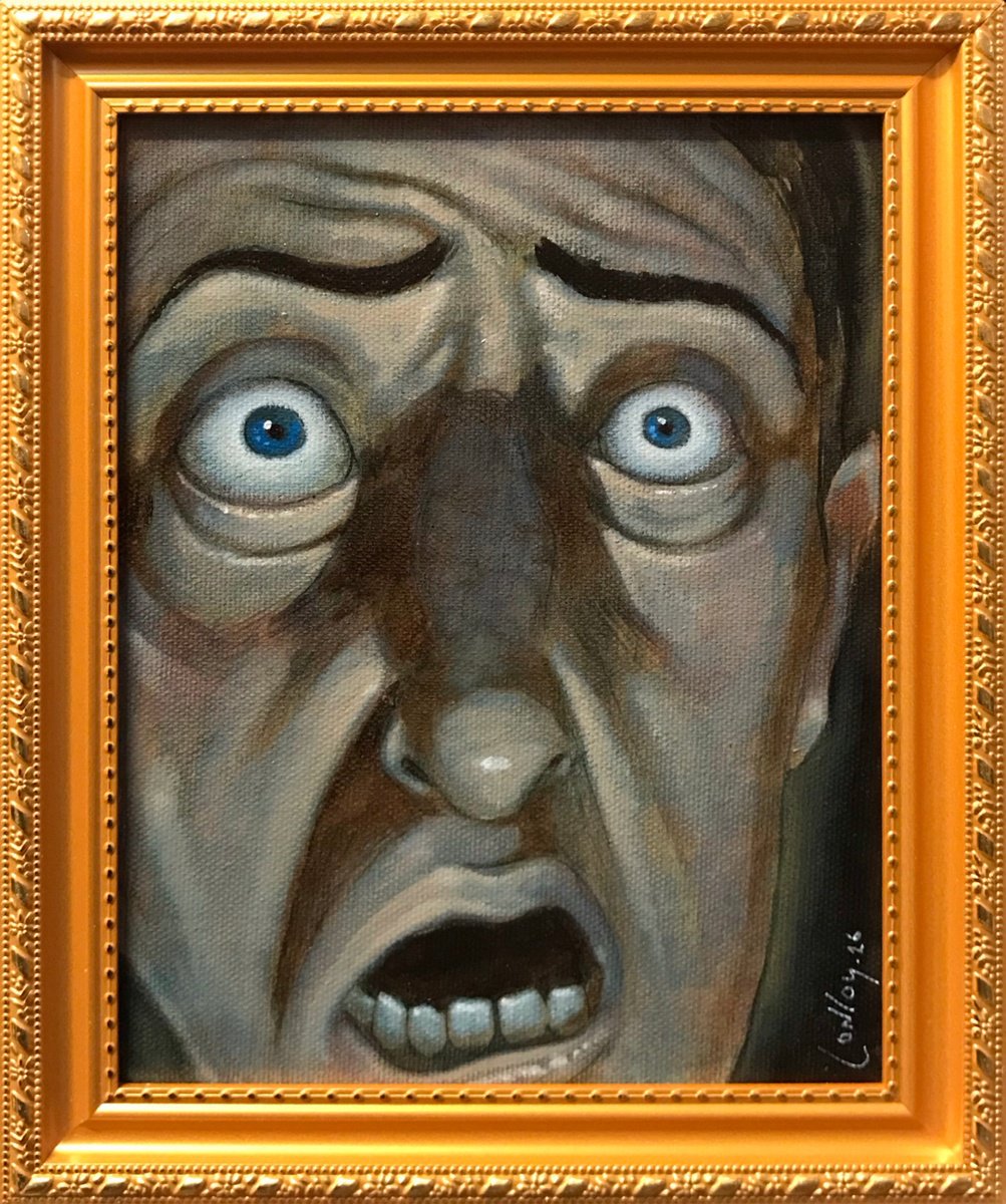 Expressive Oil Painting , Nightmare Fuel By Pete Conroy, 8 X 10, Artwork For Sale On Artfinder