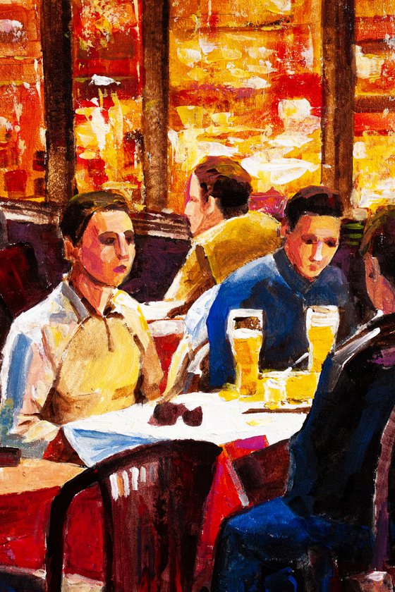 Evening cafe