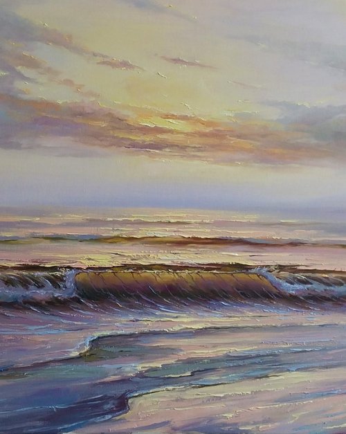 Sunrise on sea by Andrej  Ostapchuk