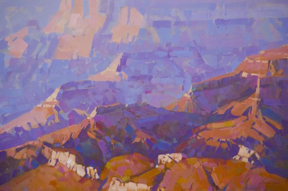 Grand Canyon National Park Handmade oil painting One of a kind Signed Large Size Painting