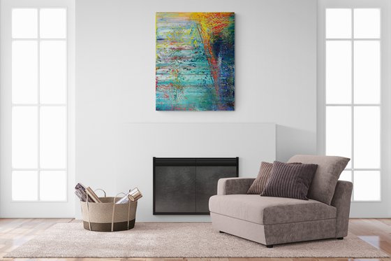 "Phoenix" - Original abstract painting Abstract oil painting Canvas art