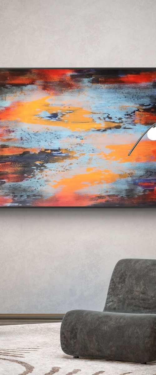 GLEAM III - Contemporary Abstract Painting by Orvvet