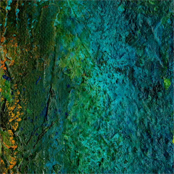 Mystical Secrets - Textural Abstract Painting by Kathy Morton Stanion