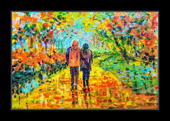 Set of romantic autumn and winter