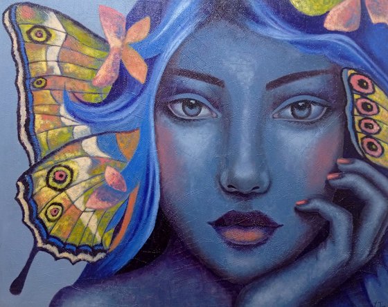 Butterfly woman