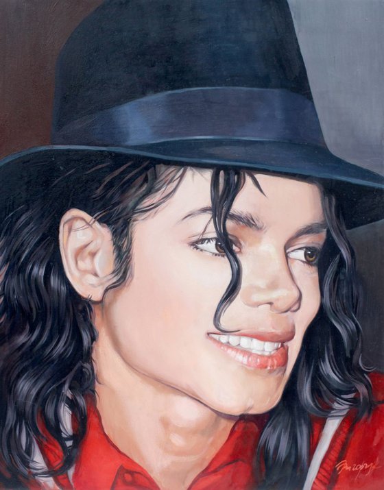 Michael Jackson Portrait present Photorealism Idea fan gift Custom Portrait Personalized Order Original Painting Custom art moonwalker MJ