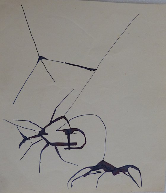 Study of insects, diptych