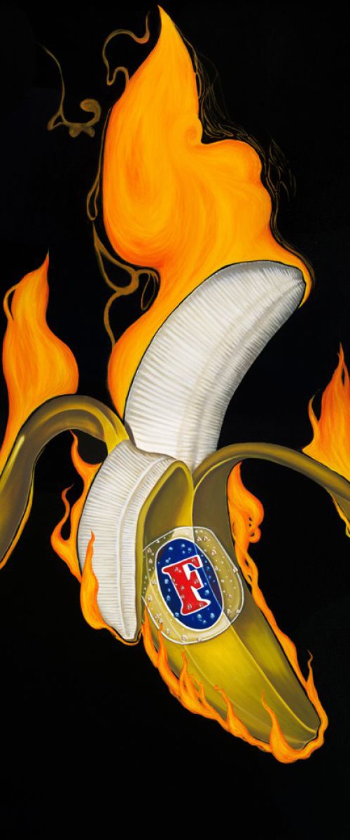 Flaming Banana Fosters by Ryan Rice