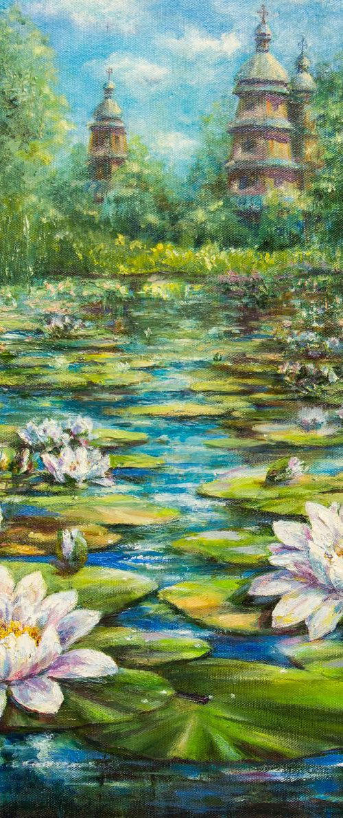 WATER LILIES by Galyna Shevchencko