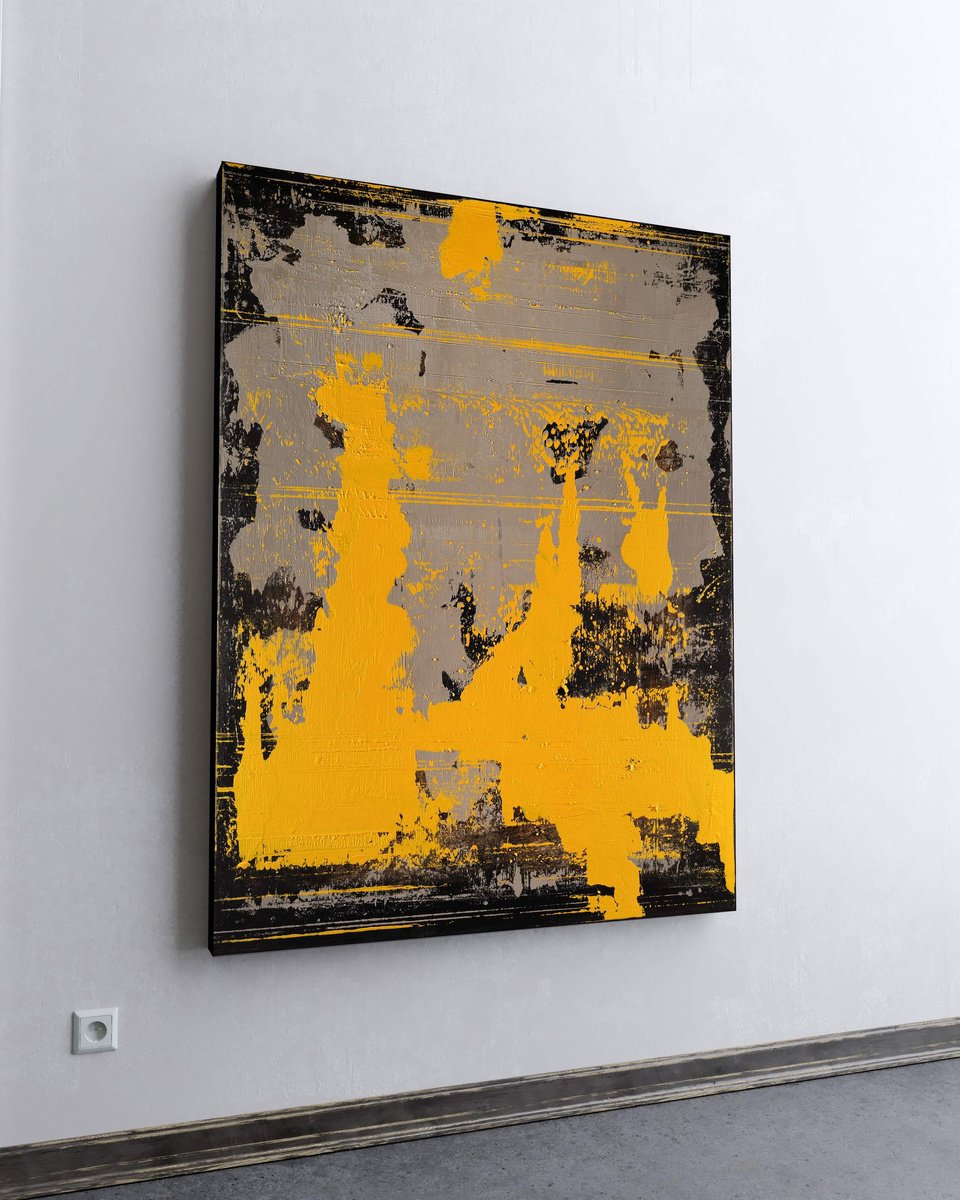 Organic Abstract Acrylic Painting By Nemanja Nikolic, 36 X 48", Recollections, Original Artwork