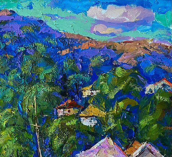 A village in a valley