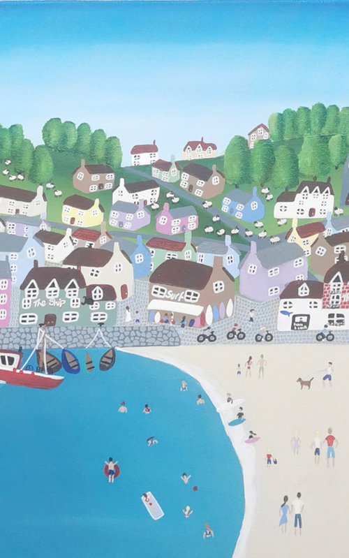 Barefoot on the Beach by Elisa Trueman