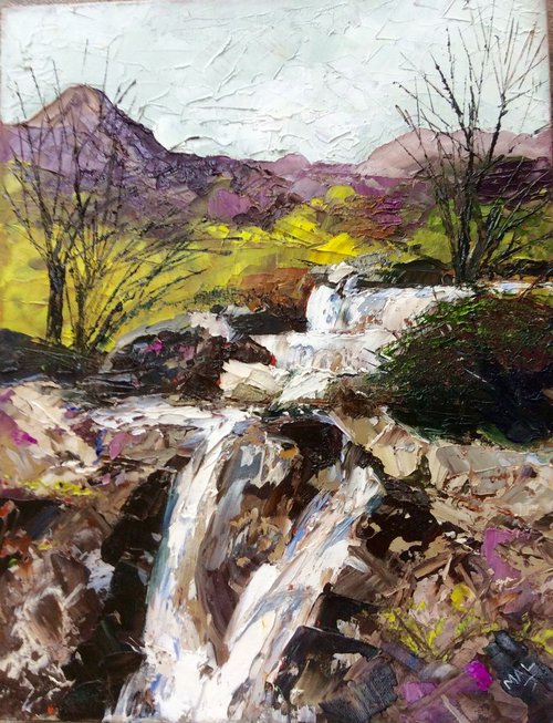Scottish Waterfall by Marilyn Rhind