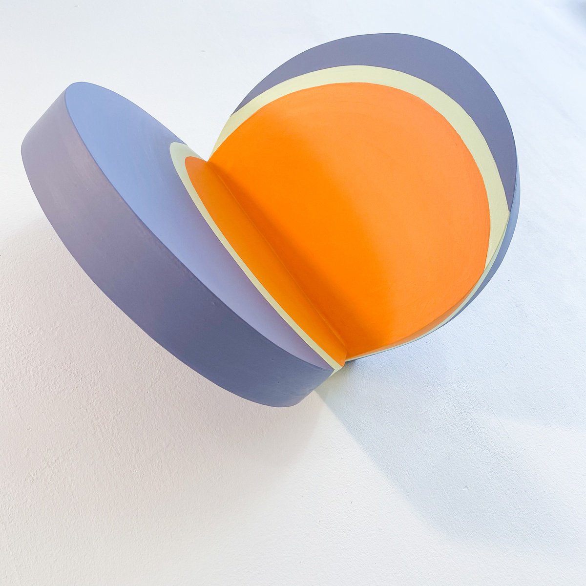 Geometric Landscape Sculpture By Jessica Moritz, 21 X 15, Pattern As Figure, Full Circle, Original Artwork