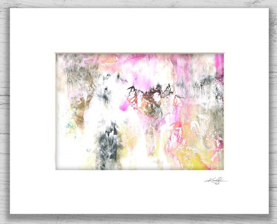 Abstract Dreams 37 - Mixed Media Abstract Painting in mat by Kathy Morton Stanion