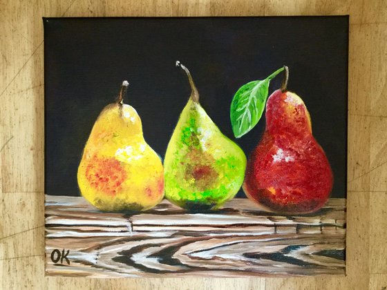 Pears. Still life .