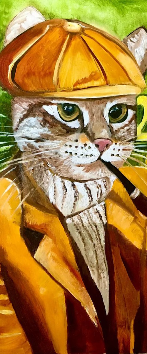 Cat- Sherlock Holmes by Olga Koval