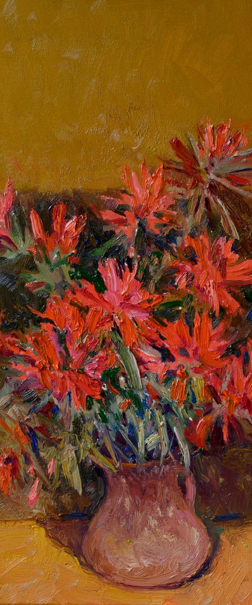 Indian Paintbrush Flowers by Suren Nersisyan