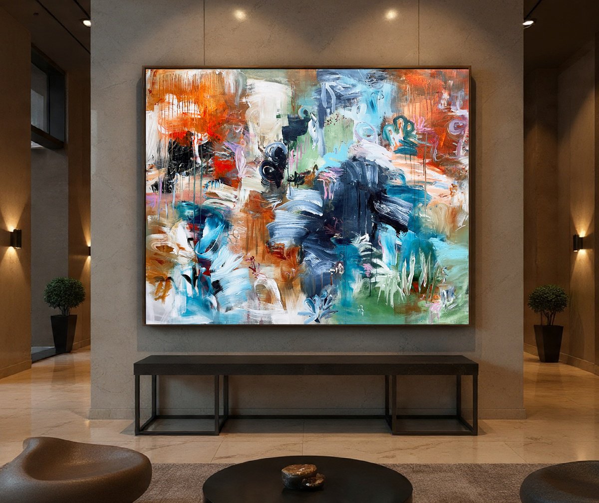 Storm Beneath The Surface By Theodor Anghel, 60 X 50, Artwork For Sale On Artfinder