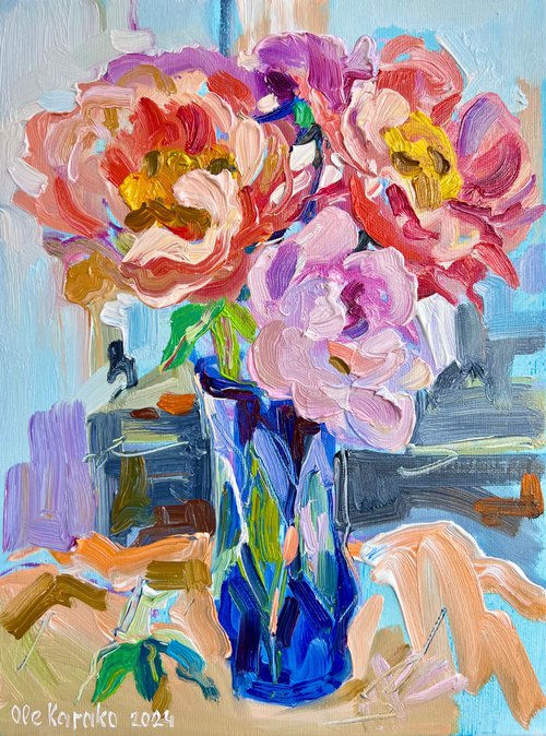 Pink Roses by Ole Karako