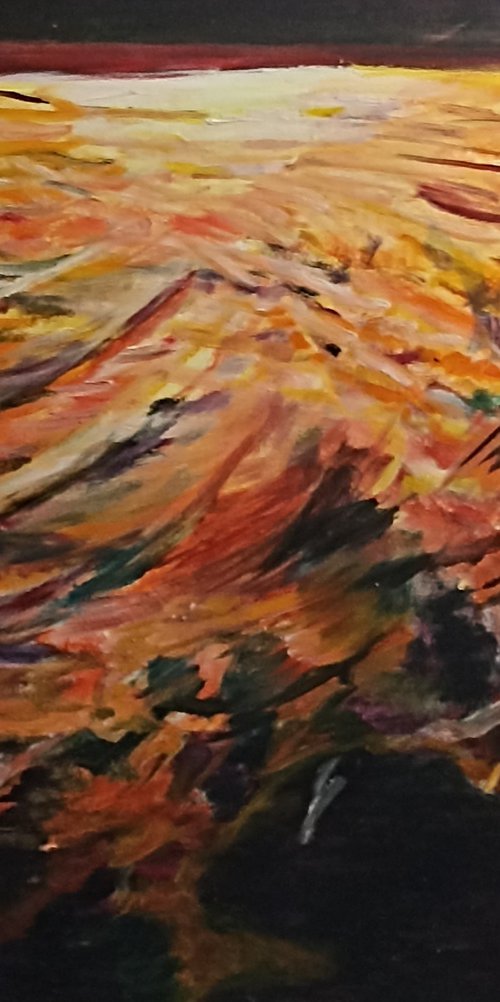Red mountains by Isabelle Lucas