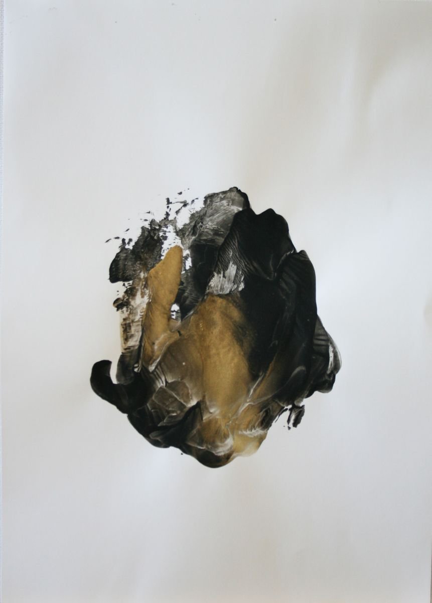 Expressive Abstract Limited Edition Print By Salana Art / Svetlana Samovarova, 8 X 12", Abstraction 1019, Original Artwork