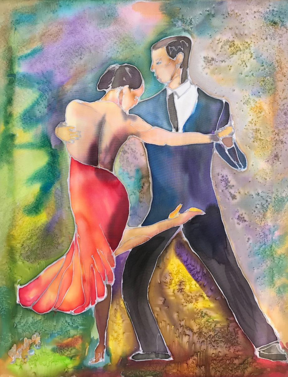 Tango batic by Kateryna Krivchach