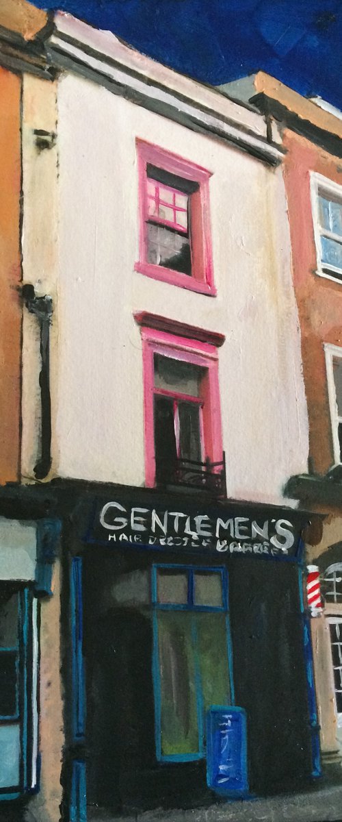 London Barbers, and a Pub by Andrew  Reid Wildman