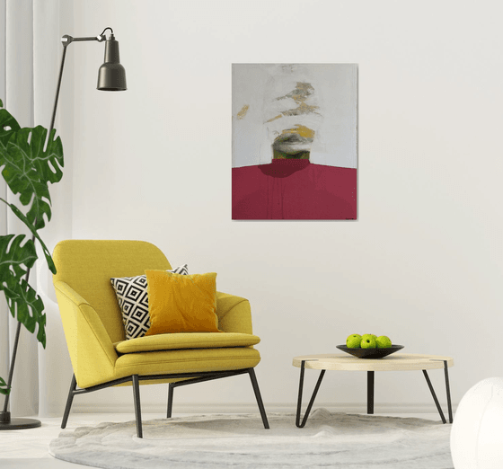 Abstracted face white