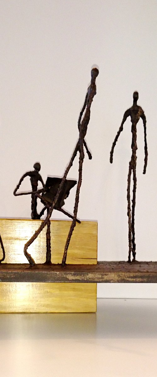 Town Square original sculpture by Alan Harris