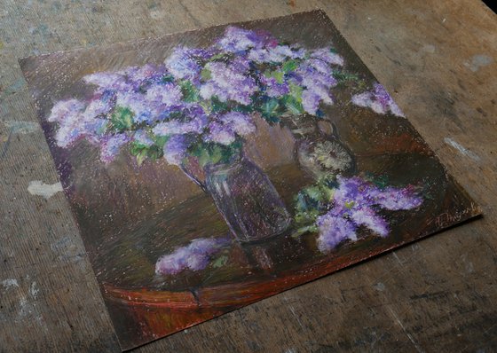 Spring Bouquets Of The Fragrant Lilacs - Lilacs drawing