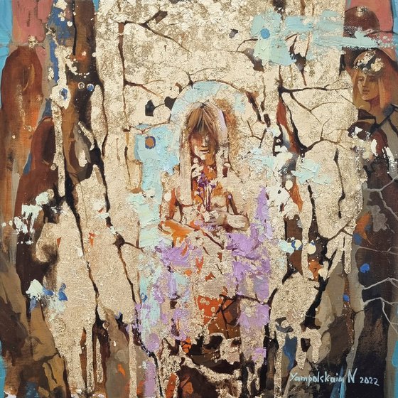 Immortelle Flowers. triptych
