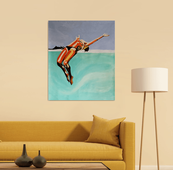 Jump / 36 x 30 inch ( Reserved for D.A. )