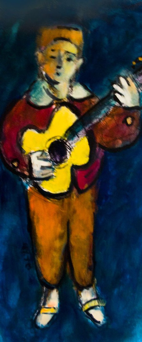 Yellow Guitar #2 by Andre Pallat