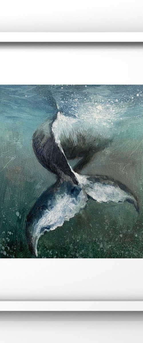 Humpback whale tail by Alina Marsovna