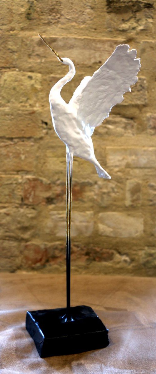 White Heron by Stuart Roy