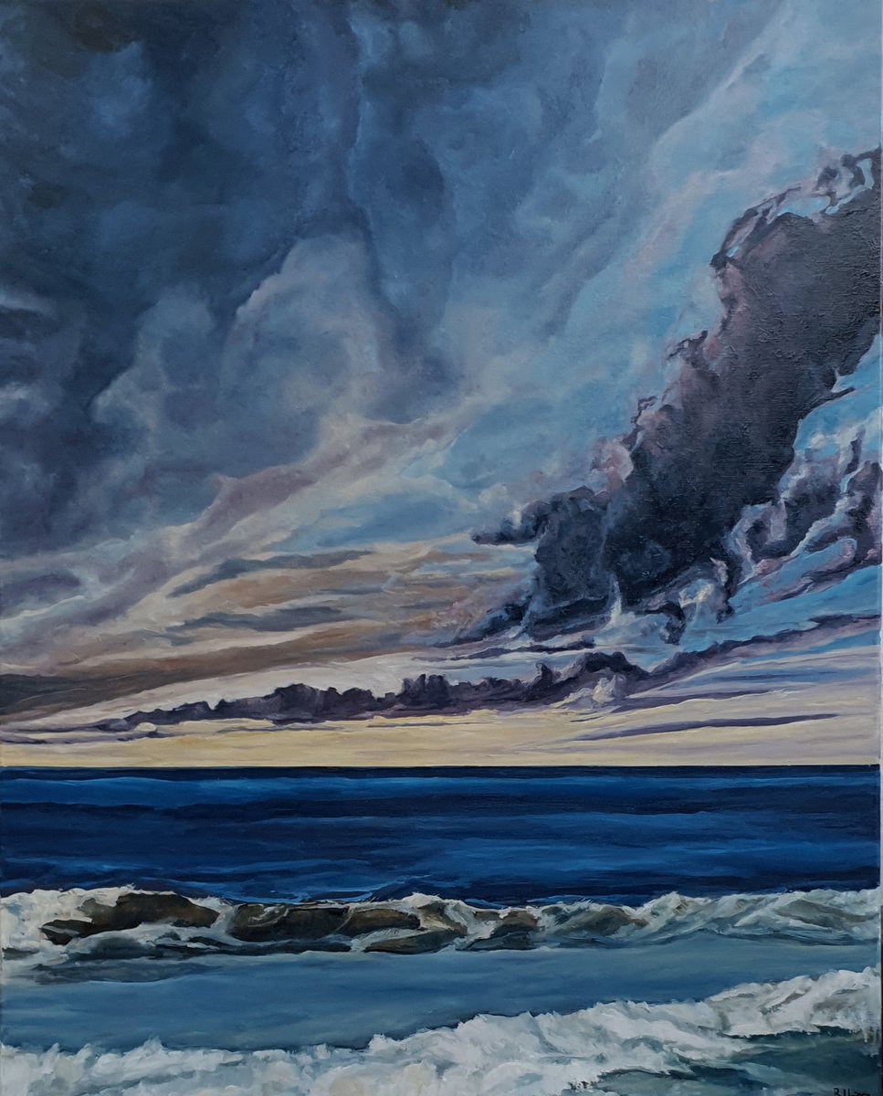Algo De Mar Y Mucho De Cielo By Fuensanta Ruiz Urien, 31 X 39, Artwork For Sale On Artfinder