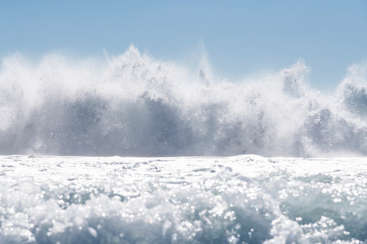 Photorealistic Landscape Photograph By Andrew Lever, 60 X 40, White Tempest, Original Artwork