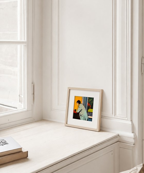 Painting "Man Sitting Alone"