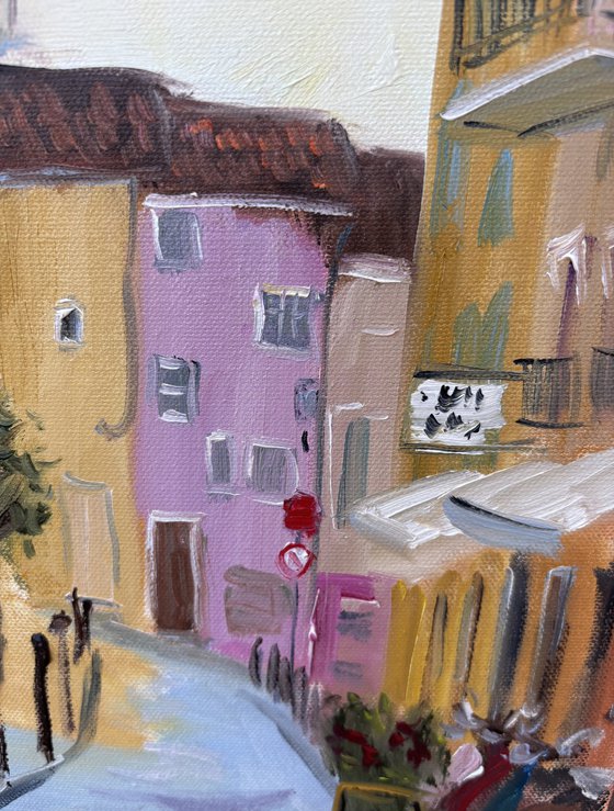 Red cafe in Sainte-Maxime