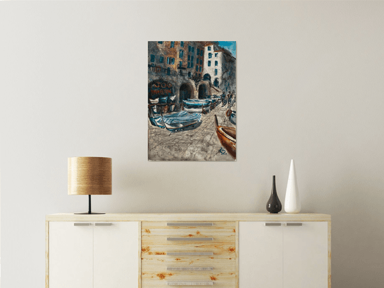 Boats in Manarola