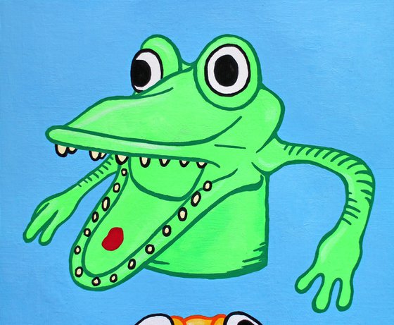 Finger Puppet Monster Painting