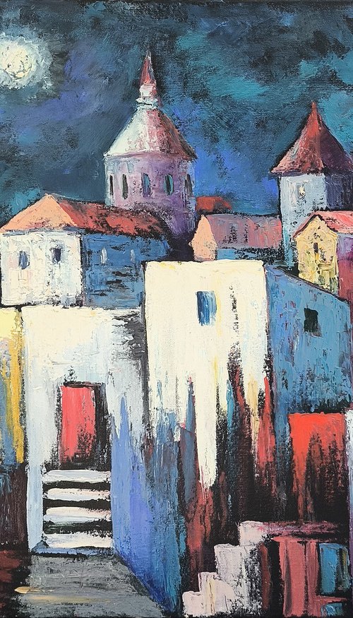 Moonlit Town by Arto Mkrtchyan