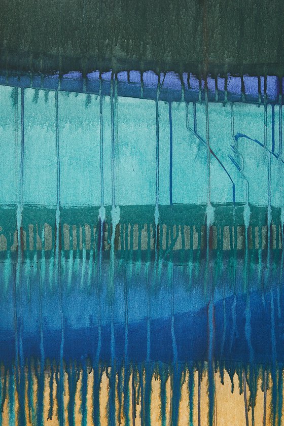 Hold Onto The Feeling / Red Grey Turquoise