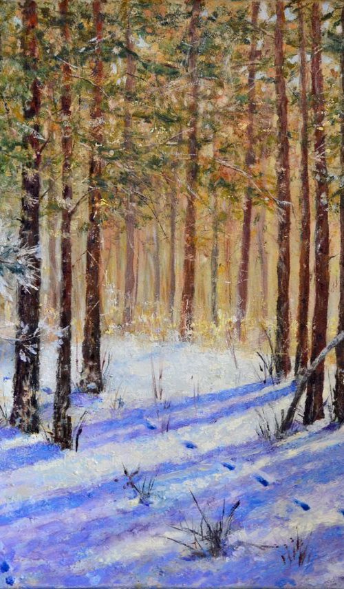 Winter forest by Helena Andreyeva